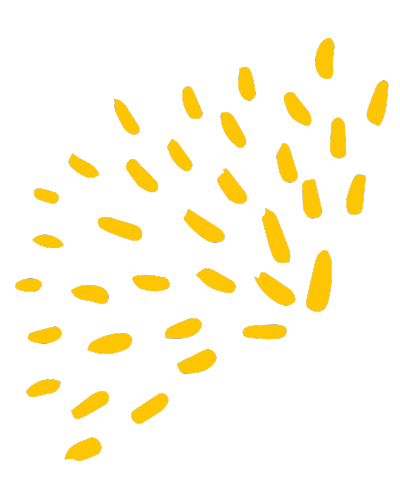 Flower Graphic Left Facing in Yellow