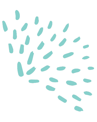 Flower Graphic Right Facing in Light Green